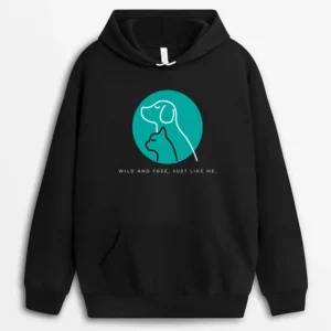 Wild And Free Just Like Me Avaligifts Hoodie - Black